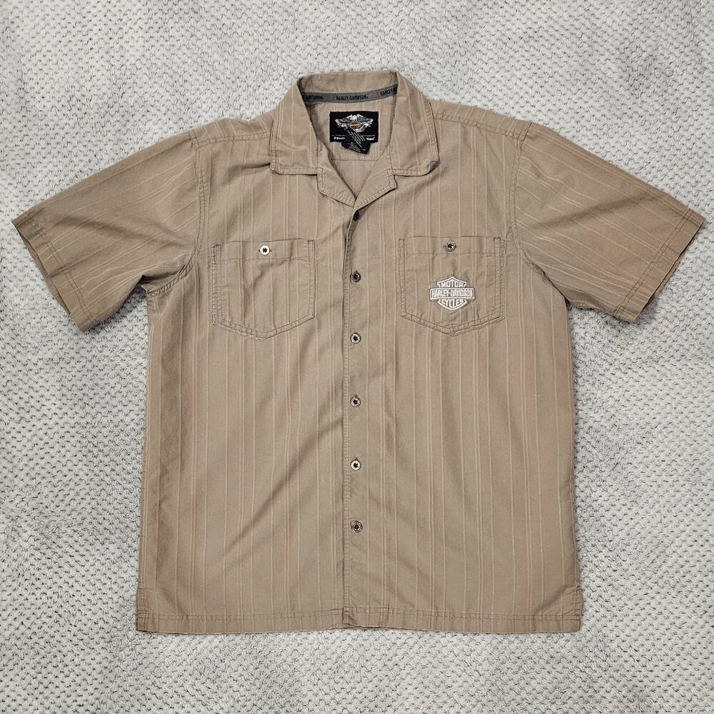 Men's Large Harley Davidson Button Down Shirt